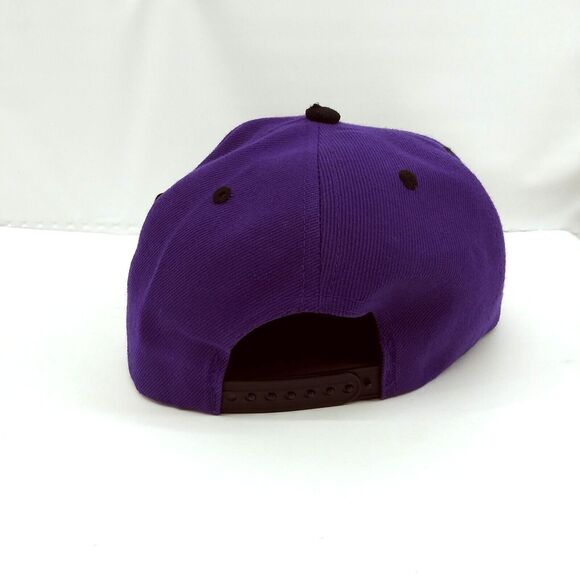 New York Dark Purple Black Snapback Premium Headwear Cap Hat KIPA - Picture 6 of 9